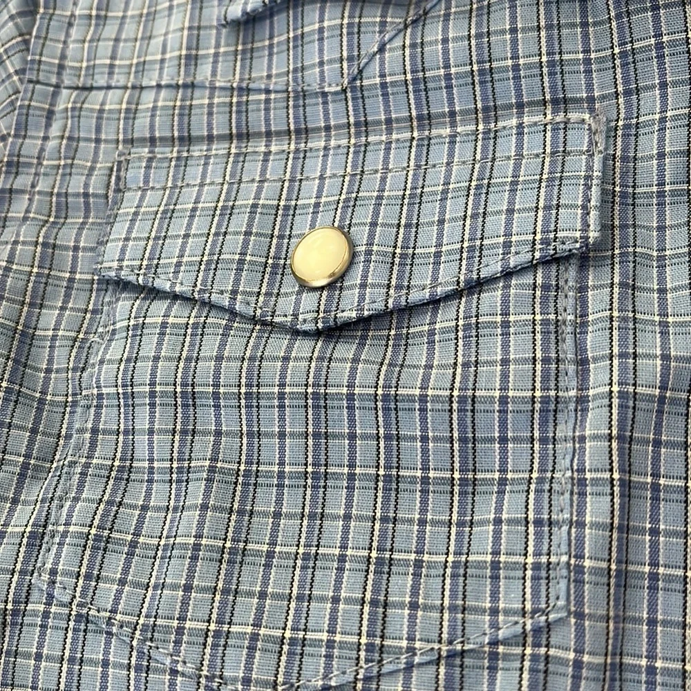 Wrangler Plaid Pearl Snap-Down Shirt